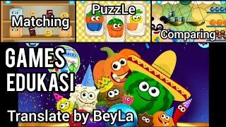 Learning GAMES ~ Matching PUZZLE Comparing Billingual translate by BeyLa #samasaya #dirumahaja