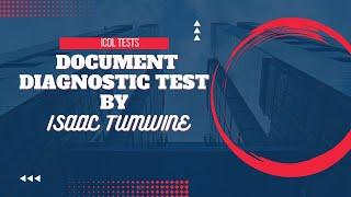 Document (Microsoft Word) Diagnostic Test ICDL with 100% score