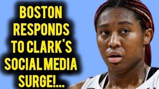 Aliyah Boston Responds to Caitlin Clark's Social Media Surge After Stellar Rookie Season.