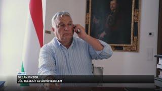 Orbán Viktor: jól teljesít az árvízvédelem