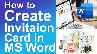 How to Create Invitation Card in Microsoft Word