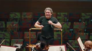 Gustavo Dudamel rehearses "The Firebird" suite with the Los Angeles Philharmonic