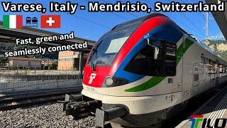 Varese, Italy - Mendrisio, Switzerland by regional TILO train