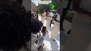 Bridesmaids and Groomsmen walking down the aisle  #naijagist #trendshub #fashion #wedding #kego2025