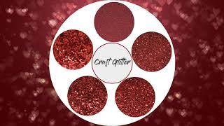 Crimson Crush- A new craft glitter!