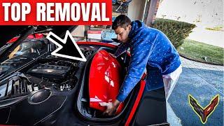 How To Remove and Properly Store C8 Corvette Targa Top (2020-2022)