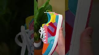 Most Colorful Sneakers EVER? #sneakers #customshoes