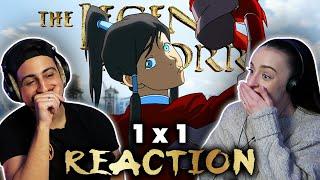 Our first time watching *THE LEGEND OF KORRA* | Episode 1 REACTION!