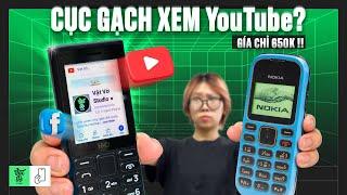 So sánh Nokia 1280 và HMD 105 4G: Cục gạch 650K giờ lướt được Facebook, YouTube 