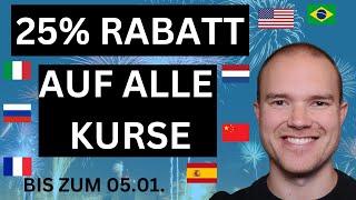 25% Neujahrsrabatt auf alle Kurse bis einschließlich 05.01. 