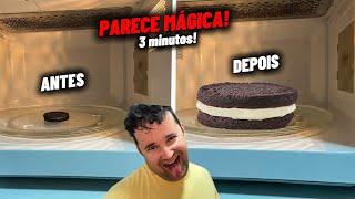 COLOQUE UMA BOLACHA OREO NO MICROONDAS POR 3 minutos E VEJA O QUE ACONTECE!