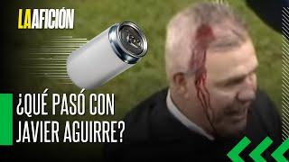 Javier Aguirre sufre cortada en la cabeza por una lata de cerveza tras Honduras vs México