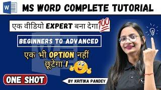 Microsoft Word Full Tutorial in One Shot | Complete MS Word for Beginners to Advanced in One Video