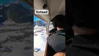 Landing in Gstaad airport