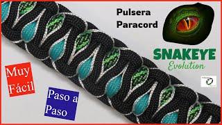 PULSERA PARACORD FACIL - SNAKEYE Evolution - Diy Paracord - Macrame - Paracord Bracelet