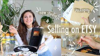 A Day in the Life of an ETSY Shop Owner Studio Vlog  Selling on ETSY Tips {UK Etsy Studio Vlog}