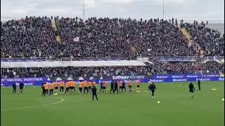 Fiorentina, cori dei tifosi per la squadra