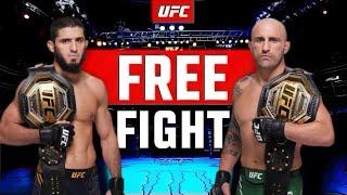 Islam Makhachev vs Alexander Volkanovski 1 ~ UFC FREE FIGHT ~ MMAPlus