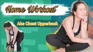 Home Workout | Abs, Upperback & Chest | Marj Velasco