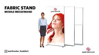 Mobile Messewand "Fabric Stand" mit Textilbespannung