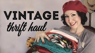 Vintage Thrift Haul!!! Lots of vintage fabric, vintage clothing surprises and future refashions!