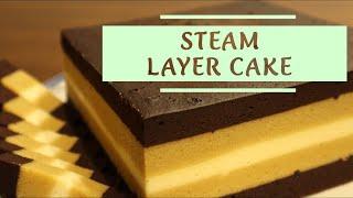 2304 Steam Chocolate Cheese Layer Cake 蒸巧克力芝士层蛋糕 Kek Lapis Koko Keju Kukus