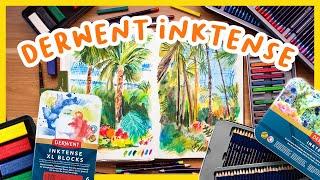 How to use Derwent Inktense! Tips & ideas for Inktense blocks & pencils