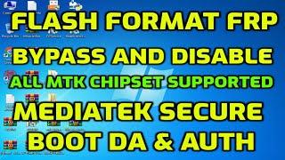 MTK Flash Format All Chipset | Supported mtk bypass tool | disable DA file (or auth)