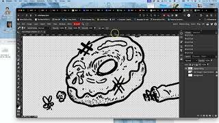 3  Cleaning Up Traditionally Inked Line Art in Photopea Before Vectorizing