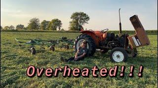 My Allis Chalmers 5030 got hot and leaked all the coolant out while tedding last cut hay