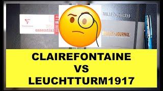 Clairefontaine My Essential Journal vs Leuchtturm1917 Bullet Journal Edition 2