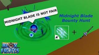 Reworked Midnight Blade Is INSANE!!! (Blox Fruits Bounty Hunt)