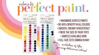 Melanie B’s Handmade Perfect Paint for Acrylic Paint by Number PBN • New Product Swatches & Samples