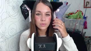 ASMR   Affectionate cat   Licking ears   Whisper   Purr   ASMR HoneyGirl