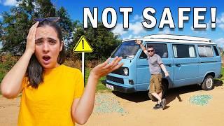 We didn't feel SAFE here!! (Van Life Spain)