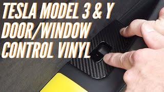 Tesla Model 3 & Y Door/Window Control Decals