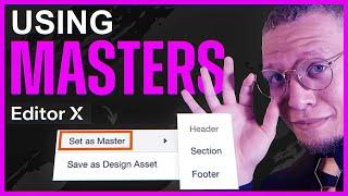 Editor X Tutorial | Using Masters | Daily Design Challenge