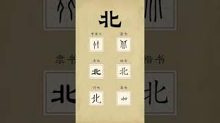 「东西南北」的写法变迁！ #漢字 #中华文化 #甲骨文 #汉字  #东西南北