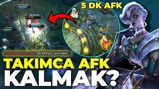 TAKIMCA 5 DAKİKA AFK KALDIK, RAKİP KAYBEDERSEK OYUNU BIRAKIRIZ DEDİ !?