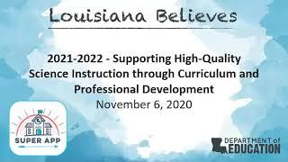 2021-2022 Supporting High-Quality Science Instruction through Curriculum & Professional Development