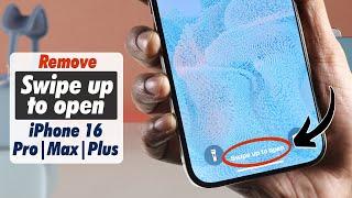 How To Remove Swipe Up When To Open Unlocking iPhone 16's With Face ID!