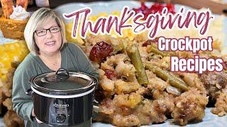 Stress Free Thanksgiving Dinner: Easy Crockpot Sides, Main & Dessert Make A Complete Hands Off Meal!