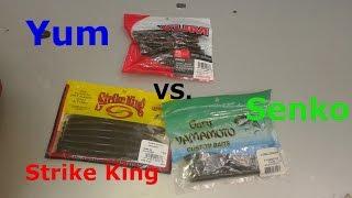 Cheap Angler Fishing - Senko VS Yum VS Strike King