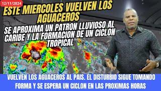 AGUACEROS REGRESAN MAÑANA Y POSIBLE CICLÓN MANTENDRÁ EN ALERTA AL CARIBE OCCIDENTAL POR VARIOS DÍAS.