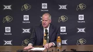 Colorado Buffaloes Men's Basketball Postgame Press Conference