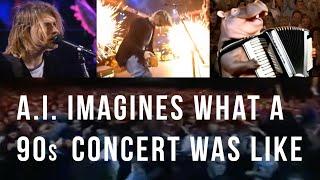 A.I. imagines what a 90s concert was like