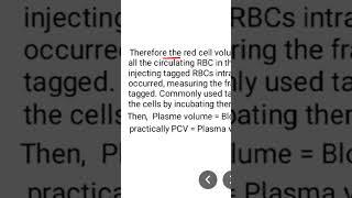 Plasma volume measurement