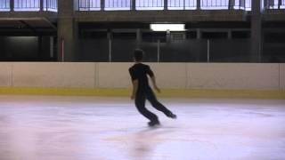 Triple Axel Laurent Alvarez in slow motion