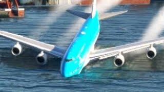 LOST CONTROL LANDING KLM boeing 777 at Halifax airport