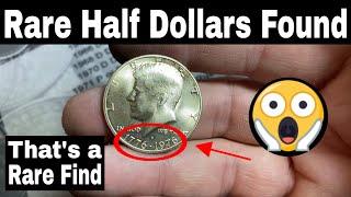 Very Rare Half Dollar Coins Found - Coin Roll Hunting Half Dollars